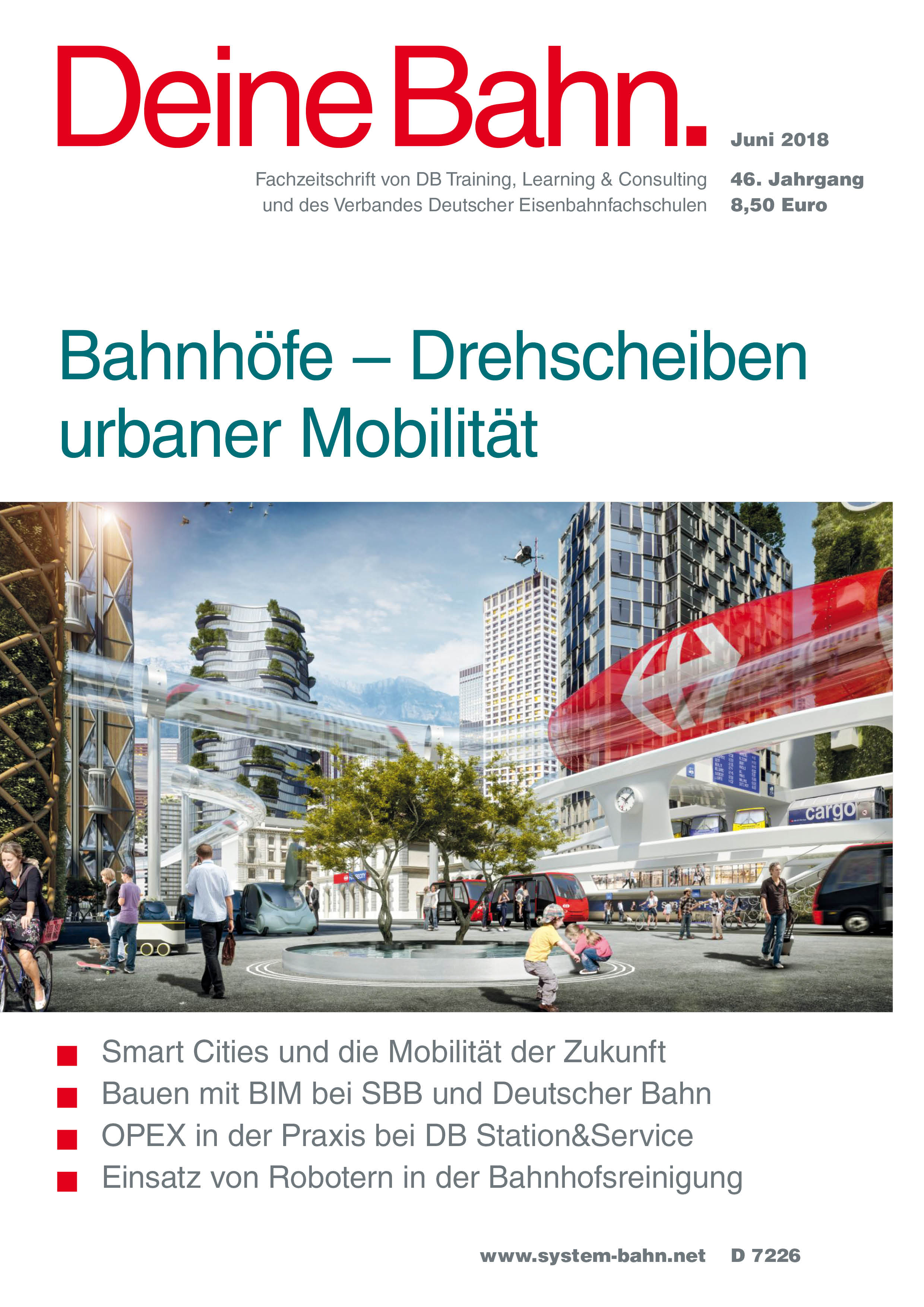 cover der zeitschrift deine bahn juni 2018