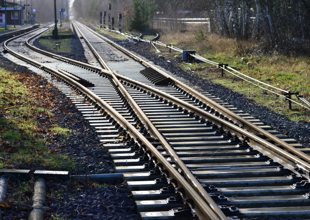 Weiche im bahnhof wittingen