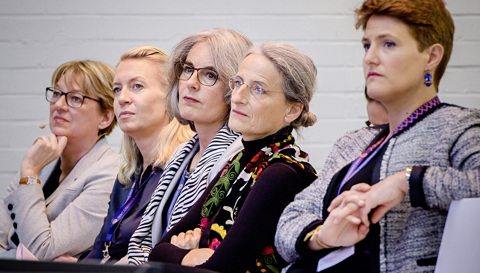 Führungsfrauen der Bahnbranche: Magali Euverte (Keolis), Traude Kogoj (ÖBB), Susanne Henckel (VBB), Michaela Kay (Bombardier), Moderatorin Schulte-Loh